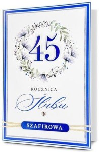 KARNET ROCZNICA ŚLUBU 45