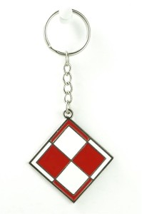 BRELOK METALOWY SZACHOWNICA LOTNICZA ABINO, ABINO