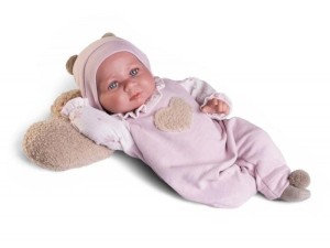 LALKA HISZPAŃSKA LUCA Z PODUSZKĄ SERDUSZKIEM 42CM