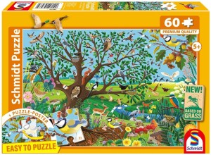 PUZZLE PQ 60 ZWIERZĘTA W OGRODZIE, SCHMIDT