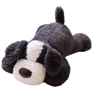 MASKOTKA PRZYTULANKA CIEMNO SZARA 30CM, LEANTOYS