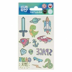 TATUAŻ ŚWIECĄCY W CIEMNOŚCI, STICKER BOO