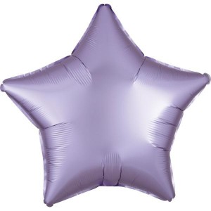 BALON FOLIOWY LUSTRE PASTEL LILA GWIAZDA 48CM