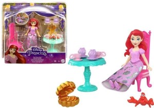 FIGURKI DISNEY HERBATKA U ARIELKI, MATTEL