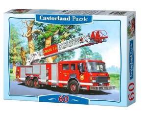 PUZZLE 60 WÓZ STRAŻACKI CASTOR, CASTORLAND
