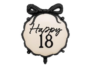 BALON FOLIOWY PASTYLKA HAPPY 18 47,5X45CM