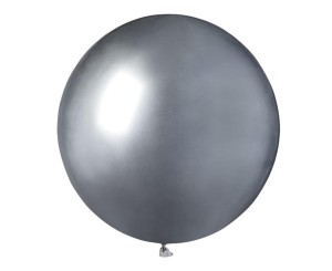 BALONY CHROMOWANE SREBRNE 48CM 25SZT