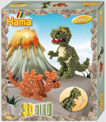 Koraliki Świnka Dinozaury 3D 2500, Hama