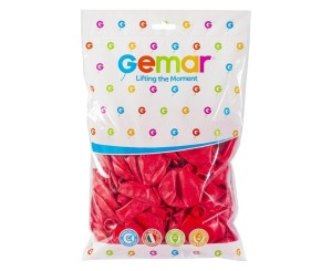 BALONY PASTELOWE CZERWONE 100SZT