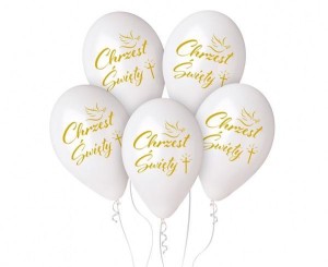 BALONY PREMIUM HEL CHRZEST 33CM 5SZT