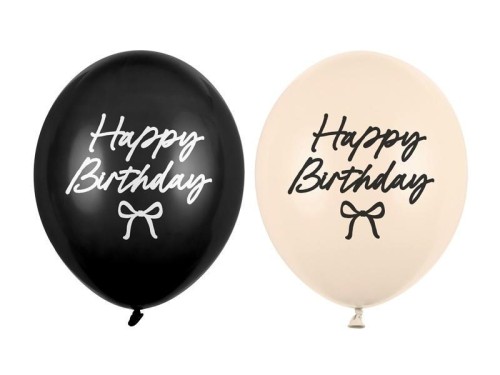 Balony Strong Happy Birthday Kokardki 30cm 50szt