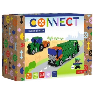 KLOCKI CONNECT - ŚMIECIARKA / TRAKTOR M TREFL