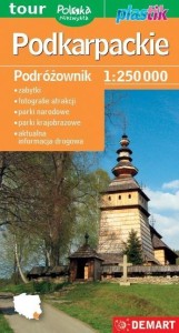 PODKARPACKIE. PODRÓŻOWNIK. MAPA TUR. 1:250 000