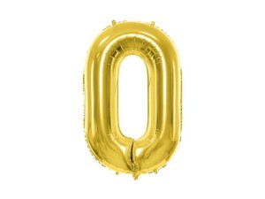BALON FOLIOWY 0 JASNY ZŁOTY 72CM