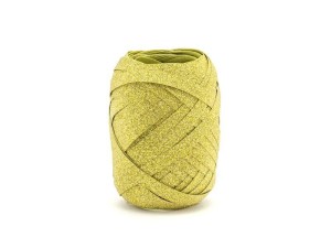 WSTĄŻKA PLASTIKOWA 5MM/10M ZŁOTY