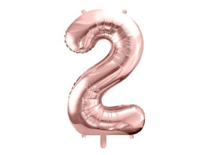 BALON FOLIOWY 2 86CM RÓŻOWE ZŁOTO