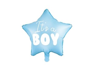 BALON FOLIOWY GWIAZDKA IT'S A BOY 48CM NIEBIESKI