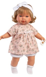 LALKA PŁACZĄCA CARLA 42CM, LLORENS