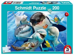PUZZLE 200 PODWODNI PRZYJACIELE G3, SCHMIDT