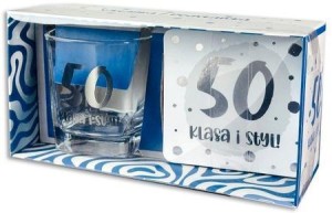 ZESTAW HOLO - 50, KLASA I STYL SZKLANKA+PODSTAWKA