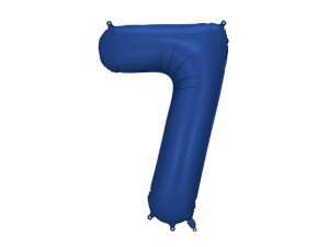 BALON FOLIOWY CYFRA 7 86CM GRANAT