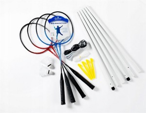 SUNSPORT BADMINTON ZESTAW DLA 4 OSÓB, TACTIC