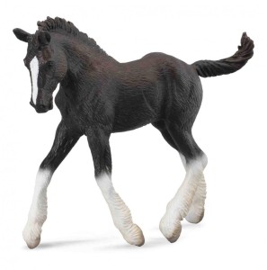 KOŃ ŹREBIĘ RASY SHIRE - CZARNY, COLLECTA