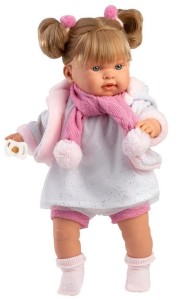 LALKA PŁACZĄCA ALEXANDRA 42CM, LLORENS