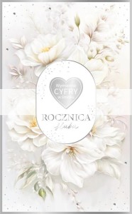 KARNET ROCZNICA ŚLUBU WYMIENNE CYFRY