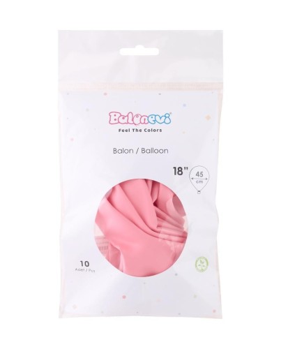 Balony lateksowe Pastel różowe 45cm 10szt