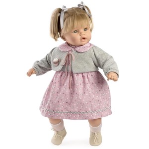 LALKA HISZPAŃSKA DZIEWCZYNKA Z KUCYKAMI 62CM