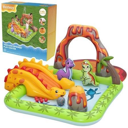 Wodny plac zabaw dinozaury wulkan