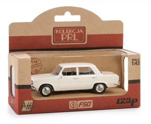 KOLEKCJA PRL FIAT 125P BIAŁY, DAFFI