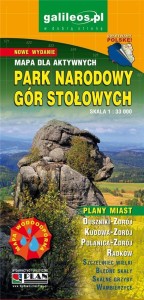 MAPA TURYSTYCZNA - PARK NARODOWY GÓR STOŁOWYCH