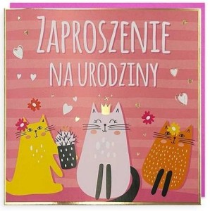 ZAPROSZENIE URODZINY 5SZT