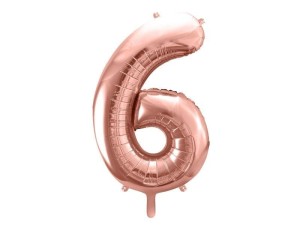 BALON FOLIOWY 6 86CM RÓŻOWE ZŁOTO