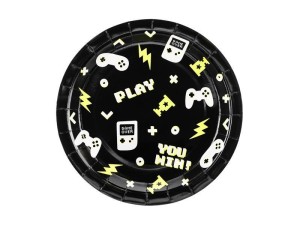 TALERZYKI GAMEPAD 23CM 6 SZT