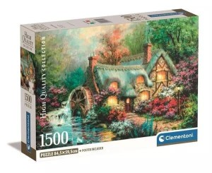 PUZZLE 1500 COMPACT COUNTRY RETREAT, CLEMENTONI