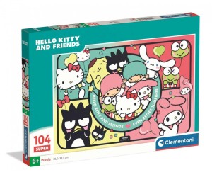 PUZZLE 104 SUPER HELLO KITTY 2, CLEMENTONI