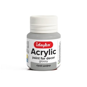 FARBA AKRYLOWA SZARY ŁUPEK 20ML, IDEYKA