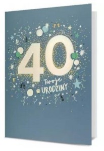 KARNET B6 URODZINY 40
