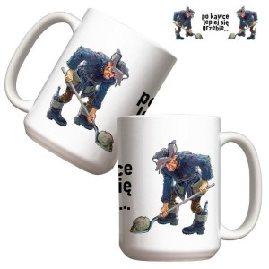 KUBEK - PO KAWCE LEPIEJ SIĘ GRZEBIE 440ML, MOLOM