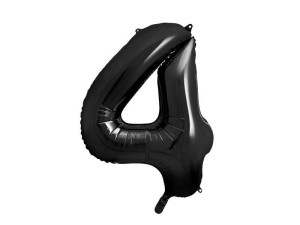 BALON FOLIOWY 4 CZARNY 86CM