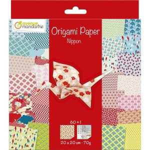 PAPIER ORIGAMI JAPONIA 20X20CM 70G, CLAIREFONTAINE
