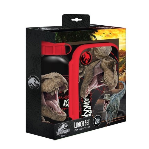 Lunchbox butelka 500ml + pudełko 800ml Jurassic