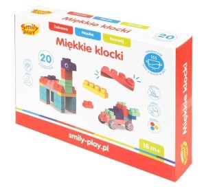 KLOCKI MIĘKKIE 20EL, SMILY PLAY