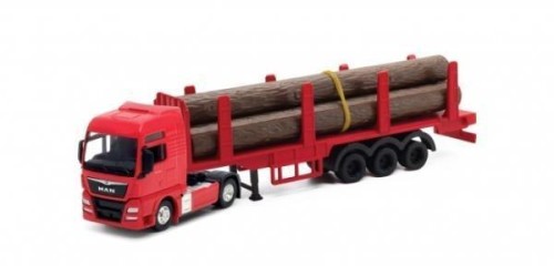 Truck MAN TGX z drewnem 1:64 WELLY, Welly
