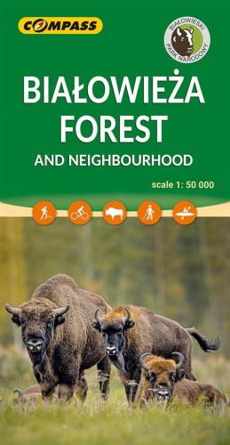 Mapa -Białowieża Forest and Neighbourhood 1:50 000