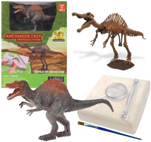 WYKOPALISKA PALEONTOLOG SZKIELET DINOZAURA, TRIFOX
