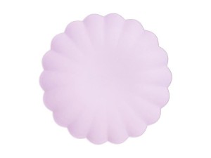 TALERZYKI PLASTIKOWE FIOLETOWE 22X22CM 4SZT